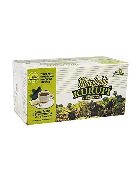 Kurupi Yerba Mate Cocido con Azucar 25 saquitos x 12