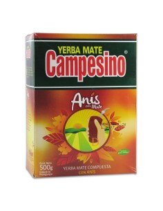 Campesino Yerba Mate Anis 500 gm x 10
