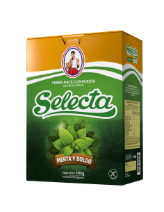 Selecta Yerba Mate Menta y Boldo 500 gm x 10