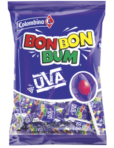 Colombina Bon Bon Bum Uva 24 unid. 504 gm x 15