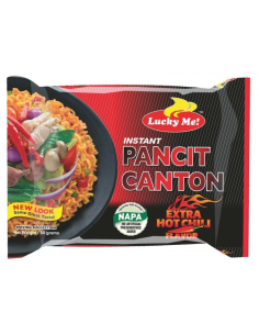 Lucky Me Pancit Canton Hot Chilli Noodles 60 gm x 72