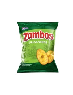 Yummies Zambos Plantain Chips Salsa Verde 155Gr